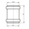 Муфта канализационная надвижная Ostendorf-OSMA KG System d200
