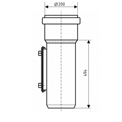 Ревизия с прямоуголным люком Ostendorf-OSMA KG System d200