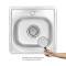 Кухонная мойка Brinex 3838 0,6 мм Satin (BRIN3835SAT06)
