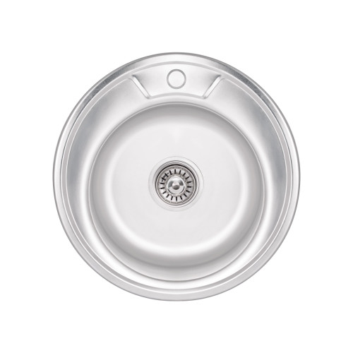 Кухонная мойка Brinex 490-A 0,6 мм Satin (BRIN490SAT06)