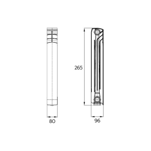 Радиатор биметаллический Thermo Alliance Bi-Ferrum 200/96 0,81 кг Радиатор биметаллический Thermo Alliance Bi-Ferrum 200/96 0,81 кг