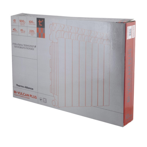Радиатор биметаллический Thermo Alliance Bi-Vulcan PLUS 500/100 1,8 кг Радиатор биметаллический Thermo Alliance Bi-Vulcan PLUS 500/100 1,8 кг