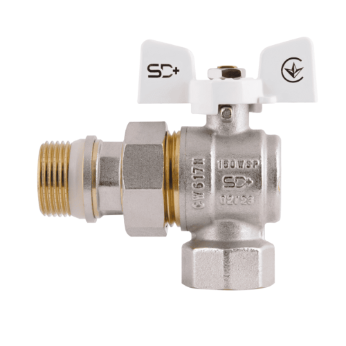 Кран Американка Thermo Alliance Standart c антипротечкой угловой 3/4 PN40 конус SD901NW20PN40 Кран Американка Thermo Alliance Standart c антипротечкой угловой 3/4 PN40 конус SD901NW20PN40